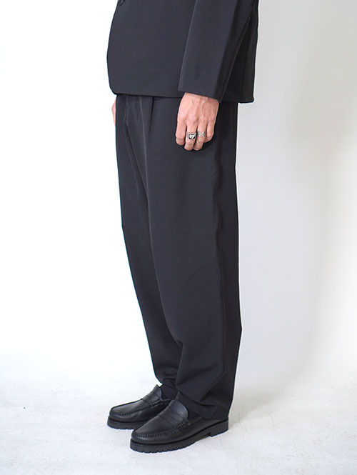 SALUTE HELM ワンタックワイドパンツ (66003) - Black 