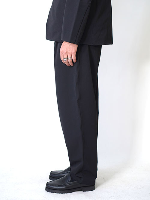 SALUTE HELM ワンタックワイドパンツ (66003) - Black 