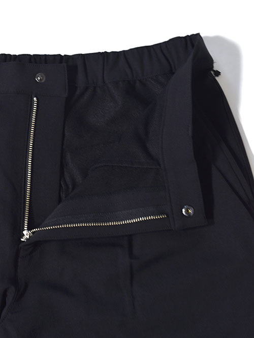 SALUTE HELM ワンタックワイドパンツ (66003) - Black 
