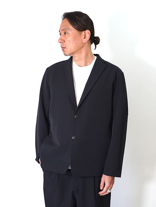 SALUTE HELM  N/Peダブルクロス4WAYストレッチ2Bイージージャケット - Black