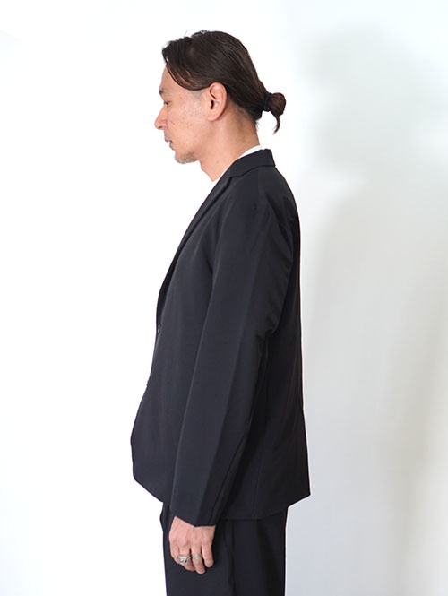 SALUTE HELM  N/Peダブルクロス4WAYストレッチ2Bイージージャケット - Black