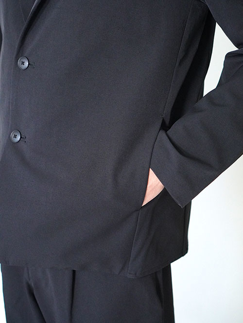 SALUTE HELM  N/Peダブルクロス4WAYストレッチ2Bイージージャケット - Black