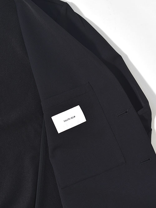 SALUTE HELM  N/Peダブルクロス4WAYストレッチ2Bイージージャケット - Black