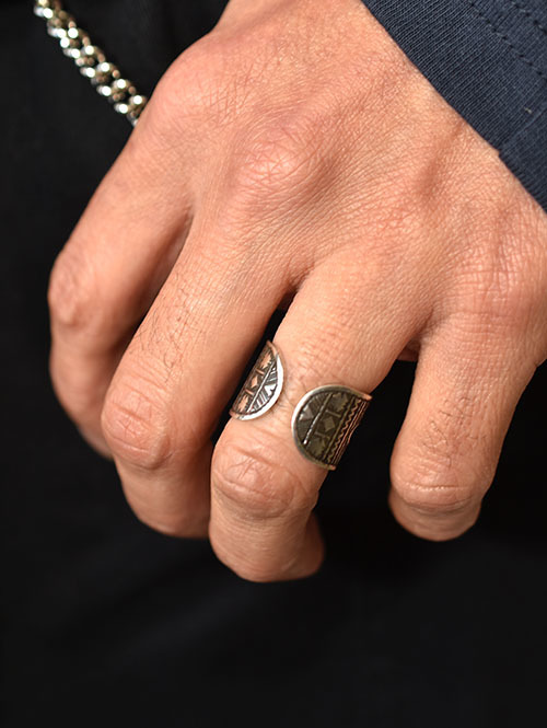 TOUAREG SILVER  2LINE リング