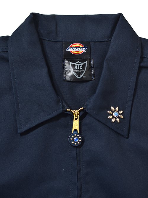 エトフ別注 HTC Dickies Eisenhower Jacket #Flower Stone Navy