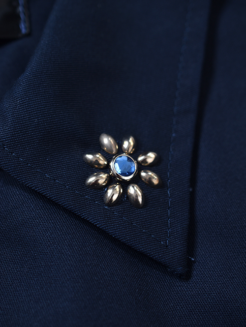 エトフ別注 HTC Dickies Eisenhower Jacket #Flower Stone Navy