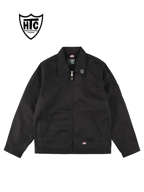 エトフ別注 HTC Dickies Eisenhower Jacket #Flower Stone Black