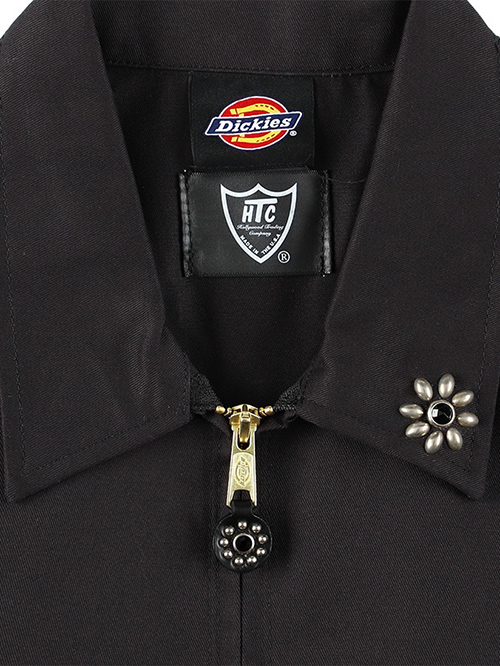 エトフ別注 HTC Dickies Eisenhower Jacket #Flower Stone Black