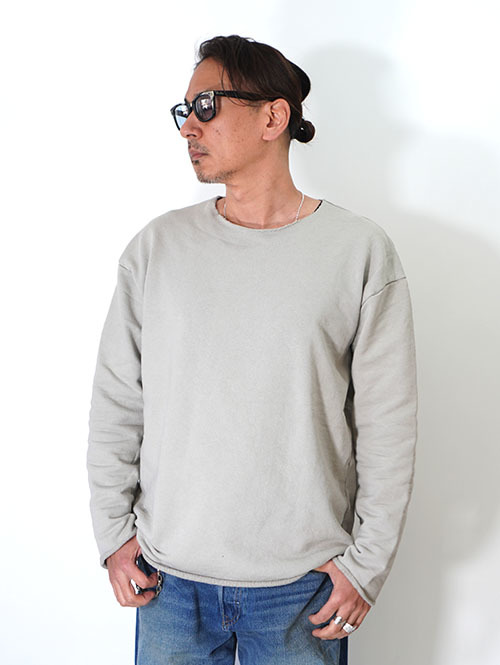 GRAB IN HOLLYWOOD  Vintage French Terry Relax Fit All Cut - Sand