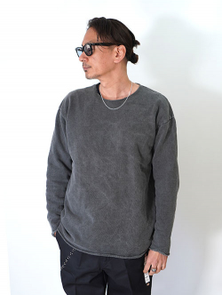 GRAB IN HOLLYWOOD  Vintage French Terry Relax Fit All Cut - Pig Black