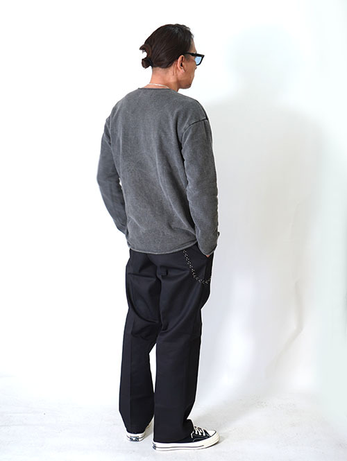 GRAB IN HOLLYWOOD  Vintage French Terry Relax Fit All Cut - Pig Black