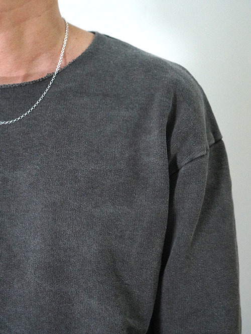 GRAB IN HOLLYWOOD  Vintage French Terry Relax Fit All Cut - Pig Black