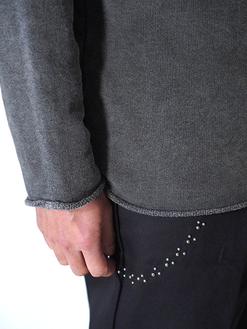 GRAB IN HOLLYWOOD  Vintage French Terry Relax Fit All Cut - Pig Black