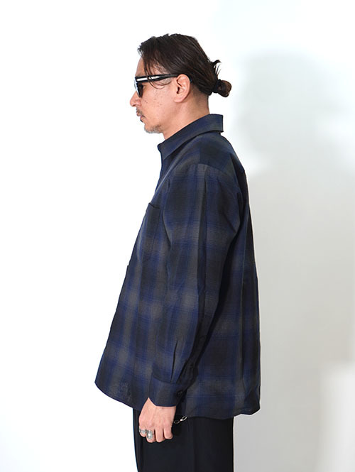 FB COUNTY オンブレワークシャツ