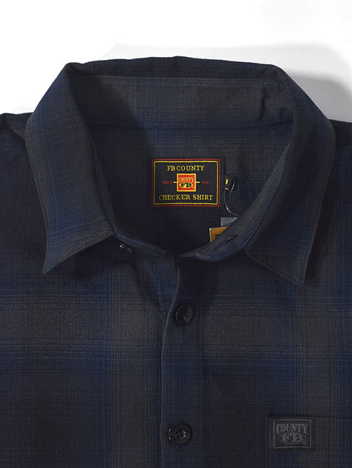 FB COUNTY オンブレワークシャツ
