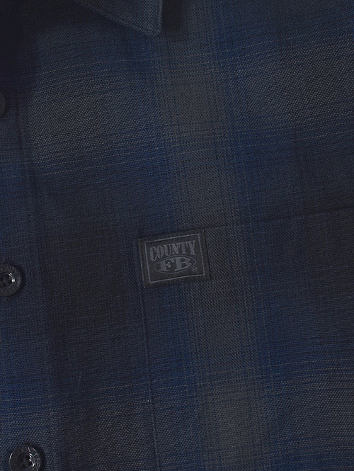 FB COUNTY オンブレワークシャツ