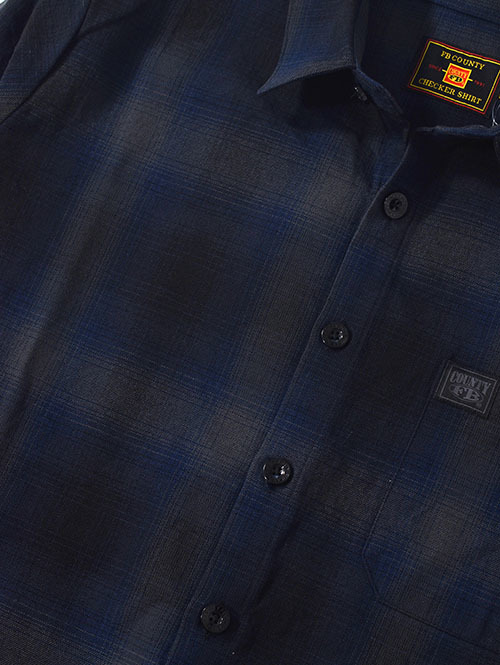 FB COUNTY オンブレワークシャツ