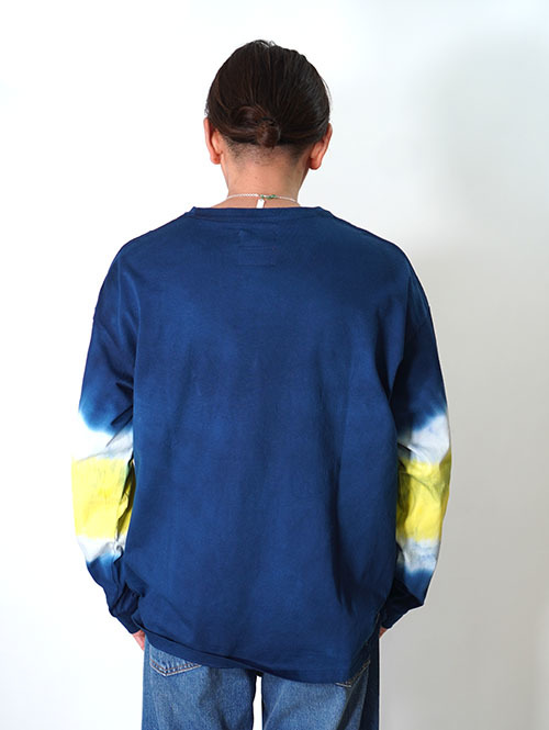 ILL ONE EIGHTY "WYOMING " TIE DYE L/S TEE - Navy