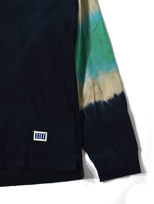 ILL ONE EIGHTY "WYOMING " TIE DYE L/S TEE　- Black