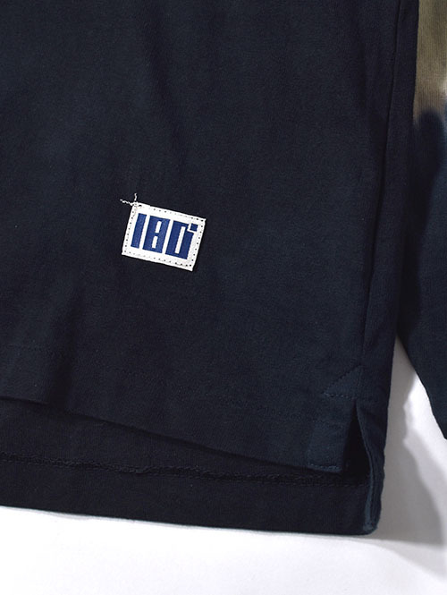 ILL ONE EIGHTY "WYOMING " TIE DYE L/S TEE　- Black