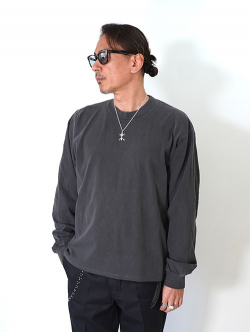 LOS ANGELES APPAREL カスタム 6.5oz ヘビーウエイト ロングスリーブTシャツ（2026モデル）- Vintage Black