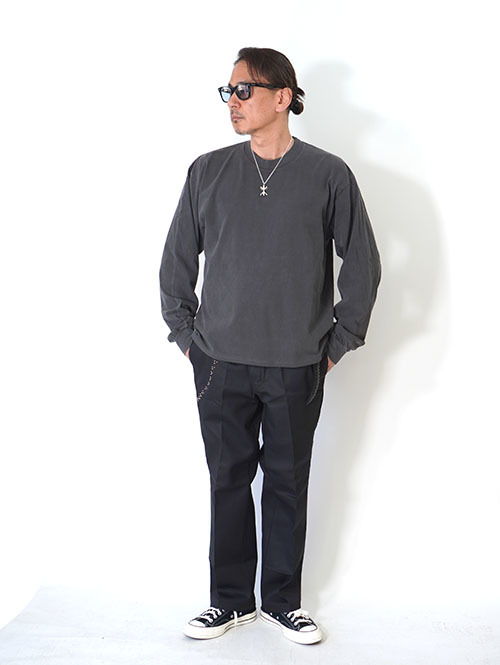 LOS ANGELES APPAREL カスタム 6.5oz ヘビーウエイト ロングスリーブTシャツ（2026モデル）- Vintage Black