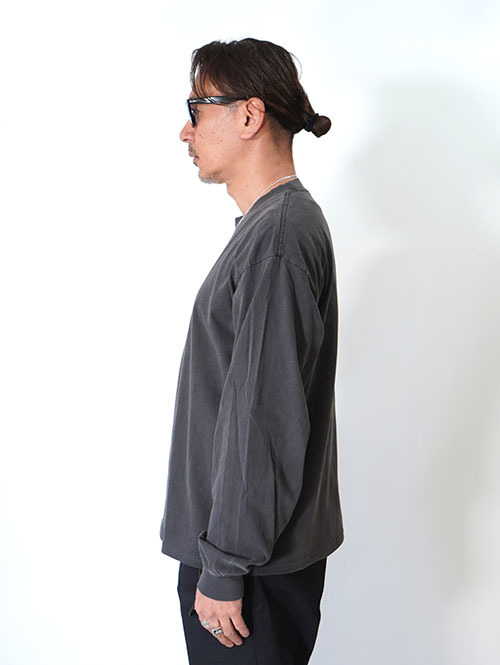 LOS ANGELES APPAREL カスタム 6.5oz ヘビーウエイト ロングスリーブTシャツ（2026モデル）- Vintage Black