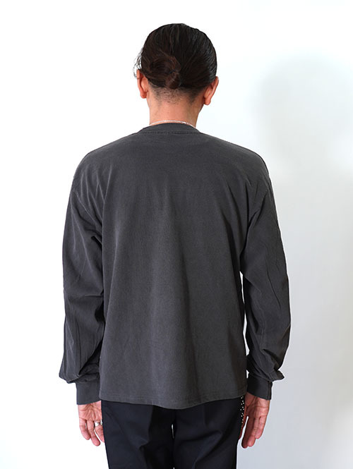 LOS ANGELES APPAREL カスタム 6.5oz ヘビーウエイト ロングスリーブTシャツ（2026モデル）- Vintage Black