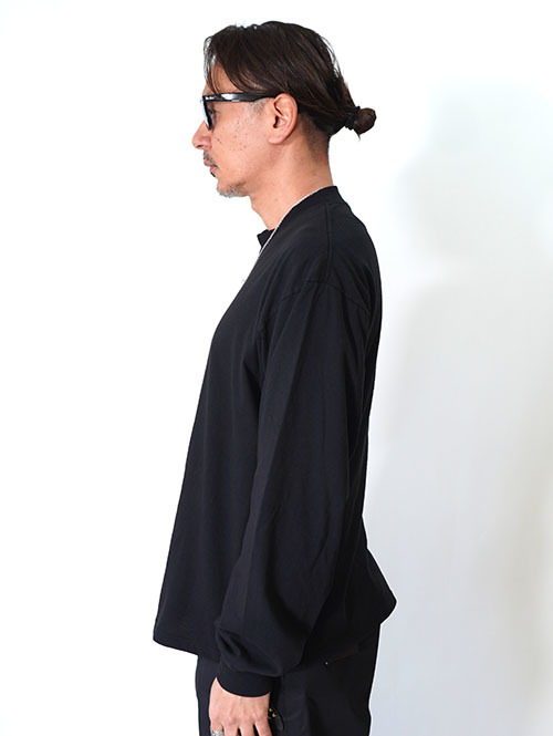 LOS ANGELES APPAREL カスタム 6.5oz ヘビーウエイト ロングスリーブTシャツ（2026モデル）- Black