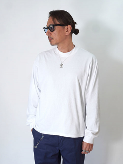 LOS ANGELES APPAREL カスタム 6.5oz ヘビーウエイト ロングスリーブTシャツ（2026モデル）- White