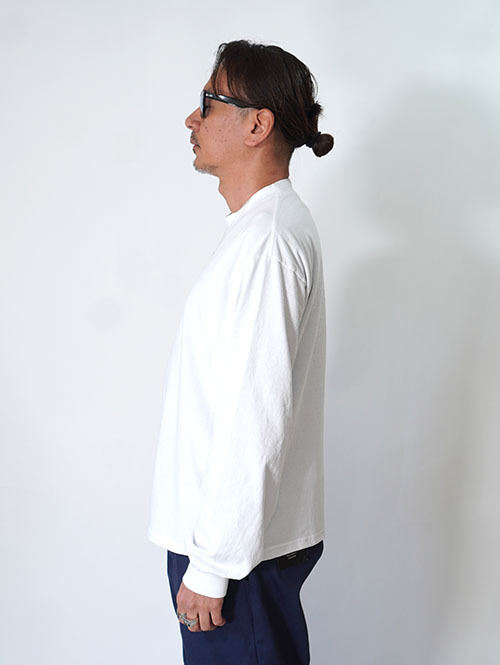 LOS ANGELES APPAREL カスタム 6.5oz ヘビーウエイト ロングスリーブTシャツ（2026モデル）- White