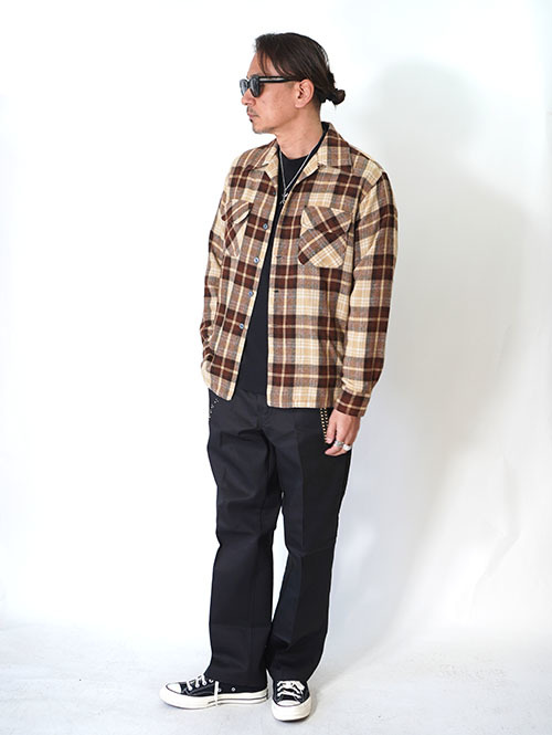 J.C. Penney MW  マシンウォッシャブルワークシャツ　ヴィンテージ-A