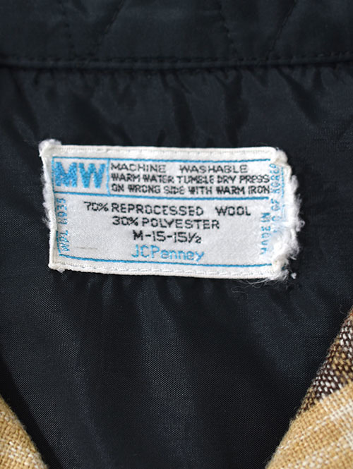 J.C. Penney MW  マシンウォッシャブルワークシャツ　ヴィンテージ-A