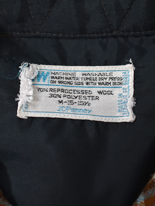 J.C. Penney MW  マシンウォッシャブルワークシャツ　ヴィンテージ-B