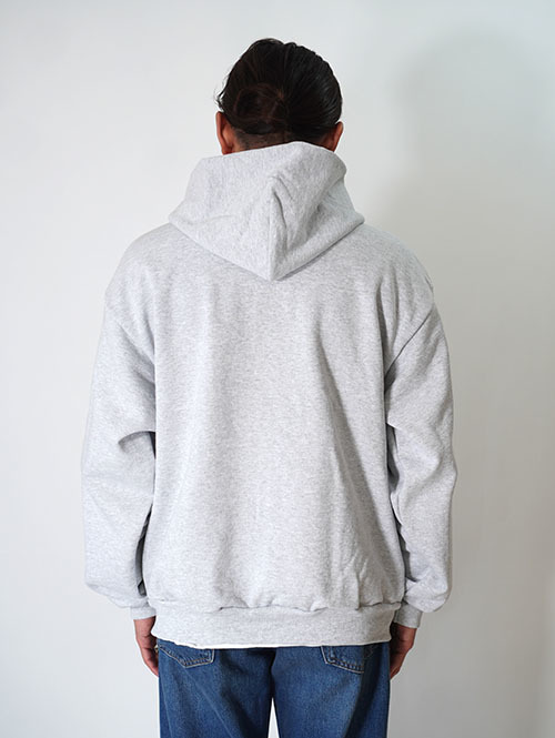 LOS ANGELES APPAREL  14.oz HEAVY FLEECE ZIP UP HOODIE - Grey