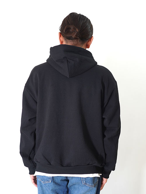 LOS ANGELES APPAREL  14.oz HEAVY FLEECE ZIP UP HOODIE - Black