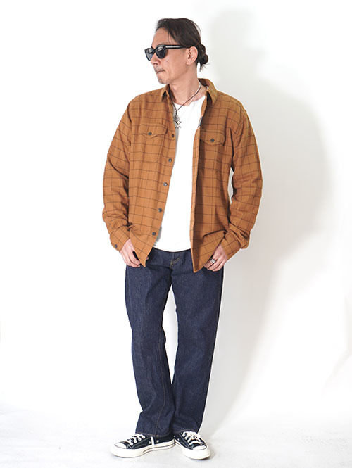 HAWX 　フランネルチェック　ワークシャツ