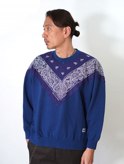 ILL ONE EIGHTY   Vintage Bandana Sweat Shirts - Navy