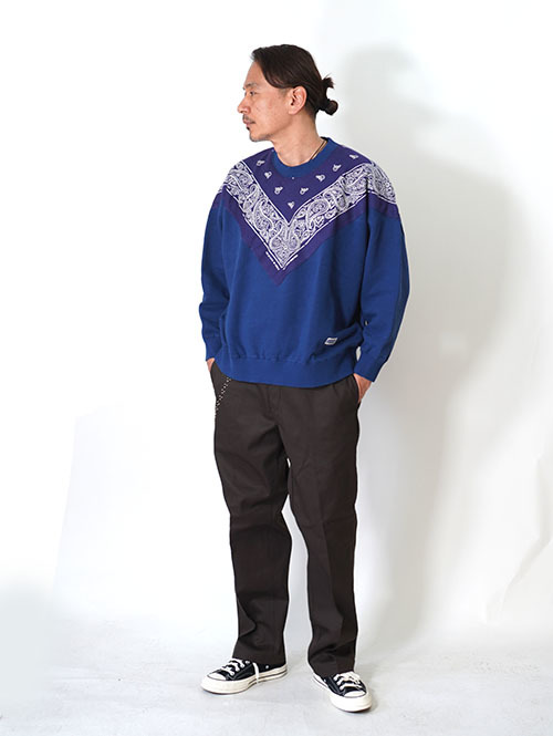 ILL ONE EIGHTY   Vintage Bandana Sweat Shirts - Navy