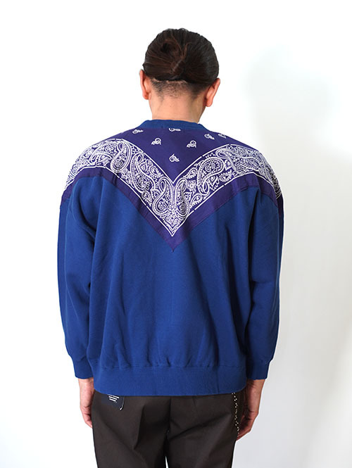 ILL ONE EIGHTY   Vintage Bandana Sweat Shirts - Navy