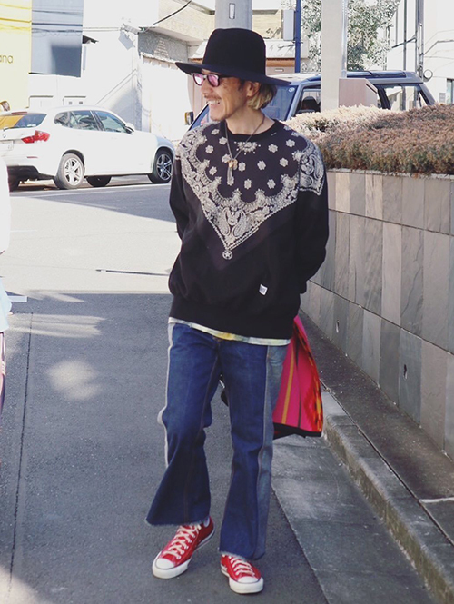 ILL ONE EIGHTY   Vintage Bandana Sweat Shirts - Navy