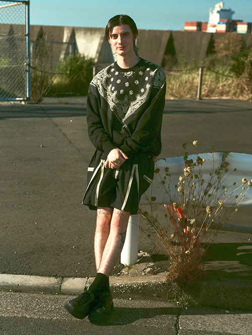 ILL ONE EIGHTY   Vintage Bandana Sweat Shirts - Navy