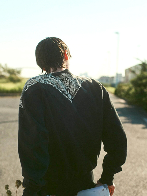 ILL ONE EIGHTY   Vintage Bandana Sweat Shirts - Navy