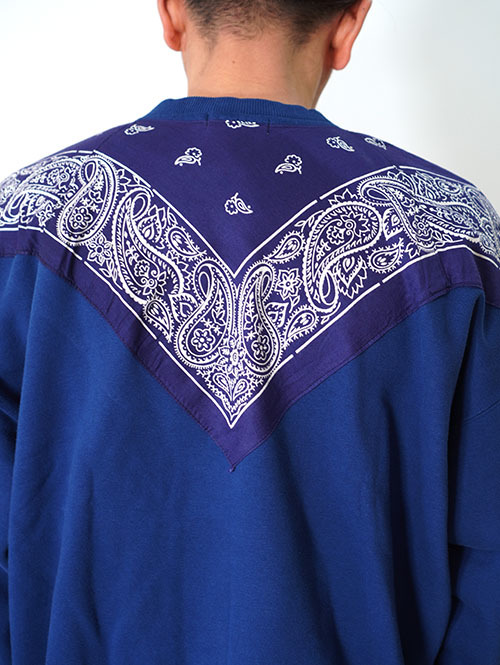 ILL ONE EIGHTY   Vintage Bandana Sweat Shirts - Navy