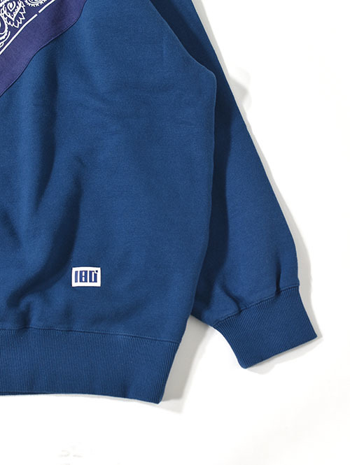 ILL ONE EIGHTY   Vintage Bandana Sweat Shirts - Navy
