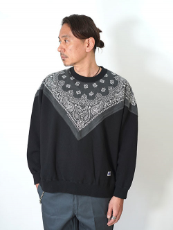 ILL ONE EIGHTY   Vintage Bandana Sweat Shirts - Black