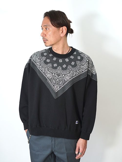 ILL ONE EIGHTY   Vintage Bandana Sweat Shirts - Black
