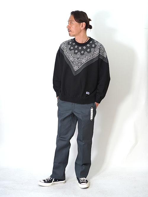 ILL ONE EIGHTY   Vintage Bandana Sweat Shirts - Black