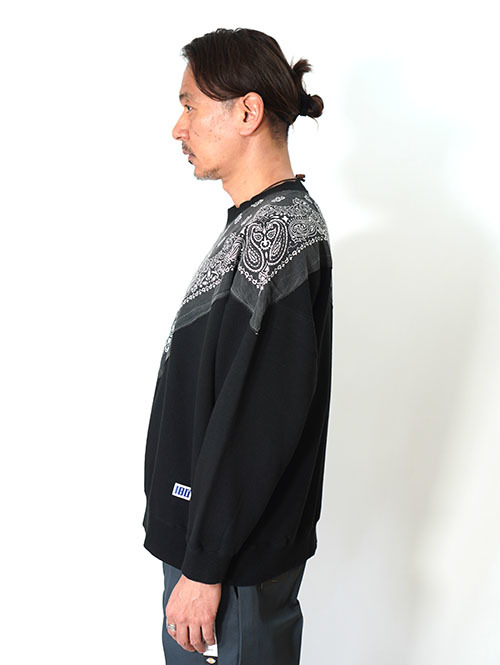 ILL ONE EIGHTY   Vintage Bandana Sweat Shirts - Black