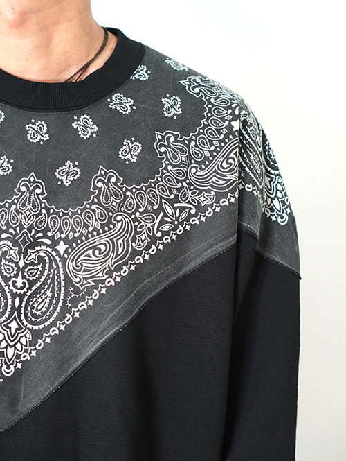 ILL ONE EIGHTY   Vintage Bandana Sweat Shirts - Black